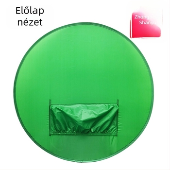 Rugalmas összehajtható chroma-key háttér textil, poliészter anyag, több méret opció, azonosító fotóhoz alkalmas, logó nyomtatható