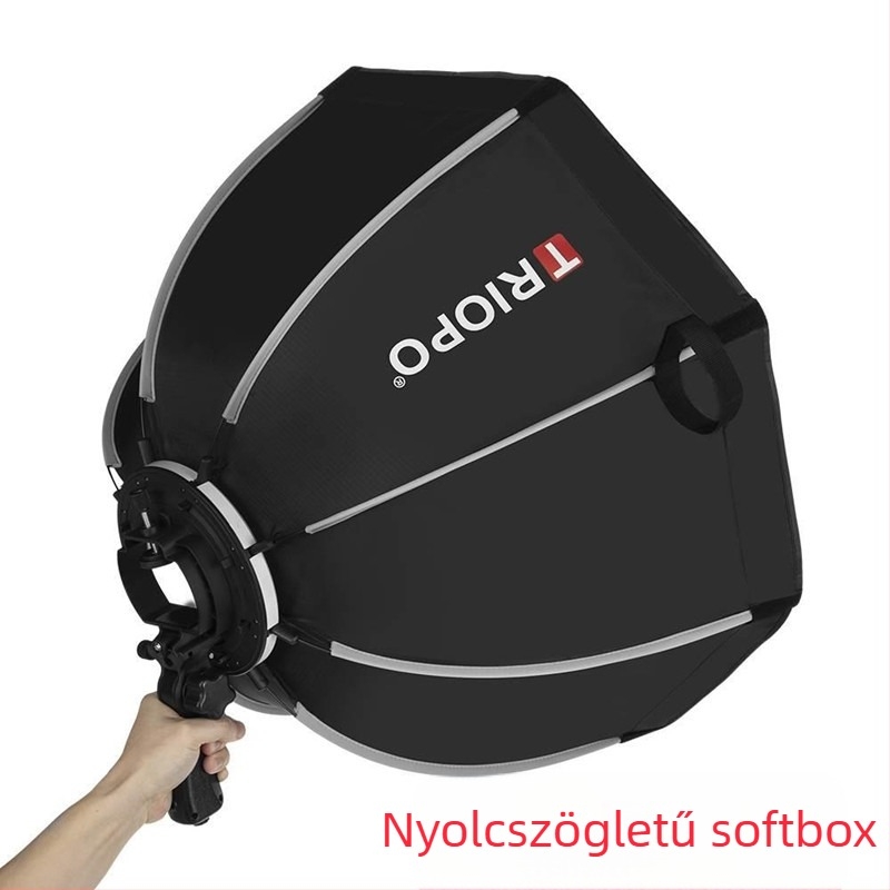 Lágy fénybox, nyolcszögletű, hordozható rácsos (méhsejt) világításhoz a stúdióban