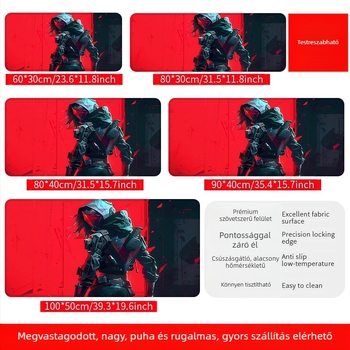Asztali pad természetes gumiból, csúszásmentes felület, hőtranszfer nyomtatás, testreszabható OEM