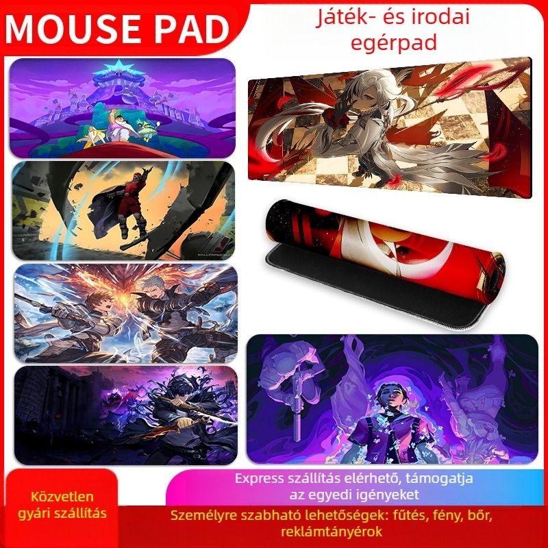 Asztali pad természetes gumiból, csúszásmentes felület, hőtranszfer nyomtatás, testreszabható OEM