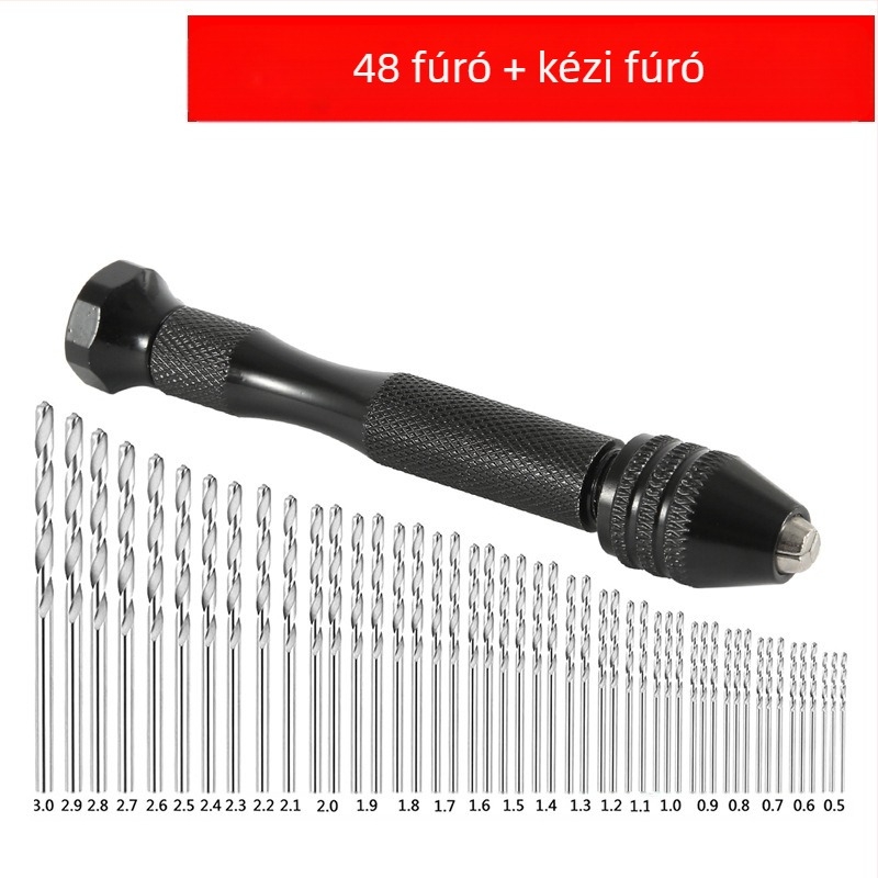 Xinsentuo Kézi fúrókészlet DIY modellekhez — alumíniumötvözet, 150 darab, műanyag/fa/akril számára