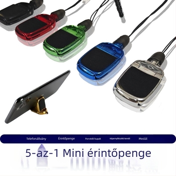 5-az-1-ben állvány telefonhoz és tabletához kapacitív stylusszal és műanyag burkolattal