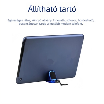 5-az-1-ben állvány telefonhoz és tabletához kapacitív stylusszal és műanyag burkolattal