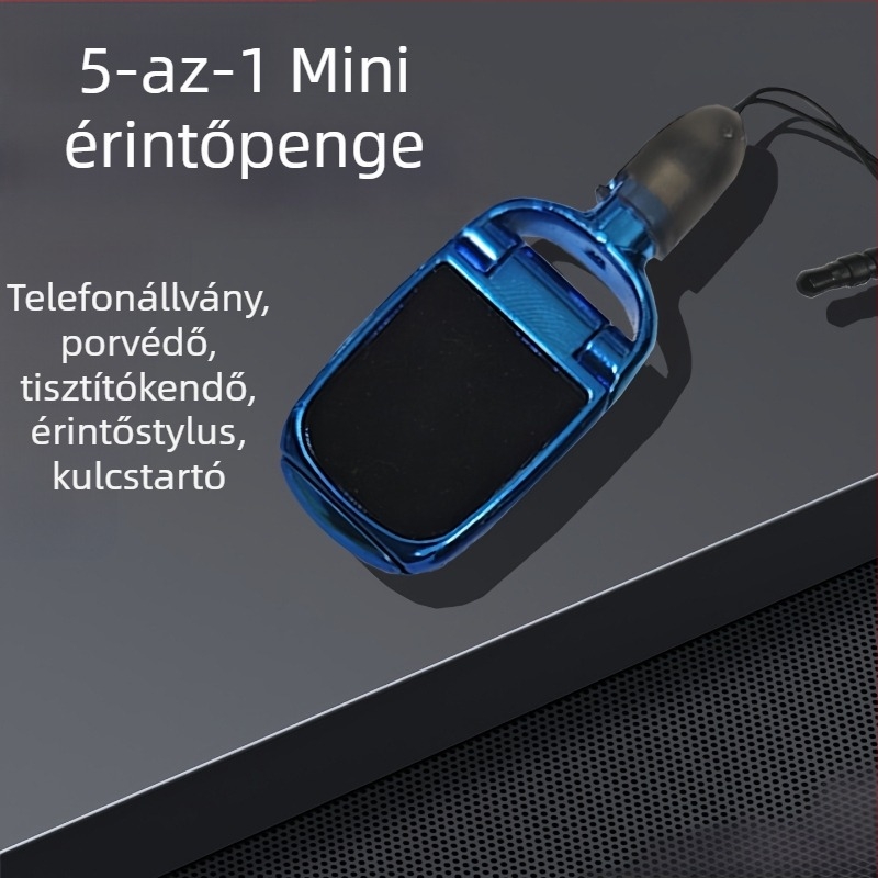 5-az-1-ben állvány telefonhoz és tabletához kapacitív stylusszal és műanyag burkolattal