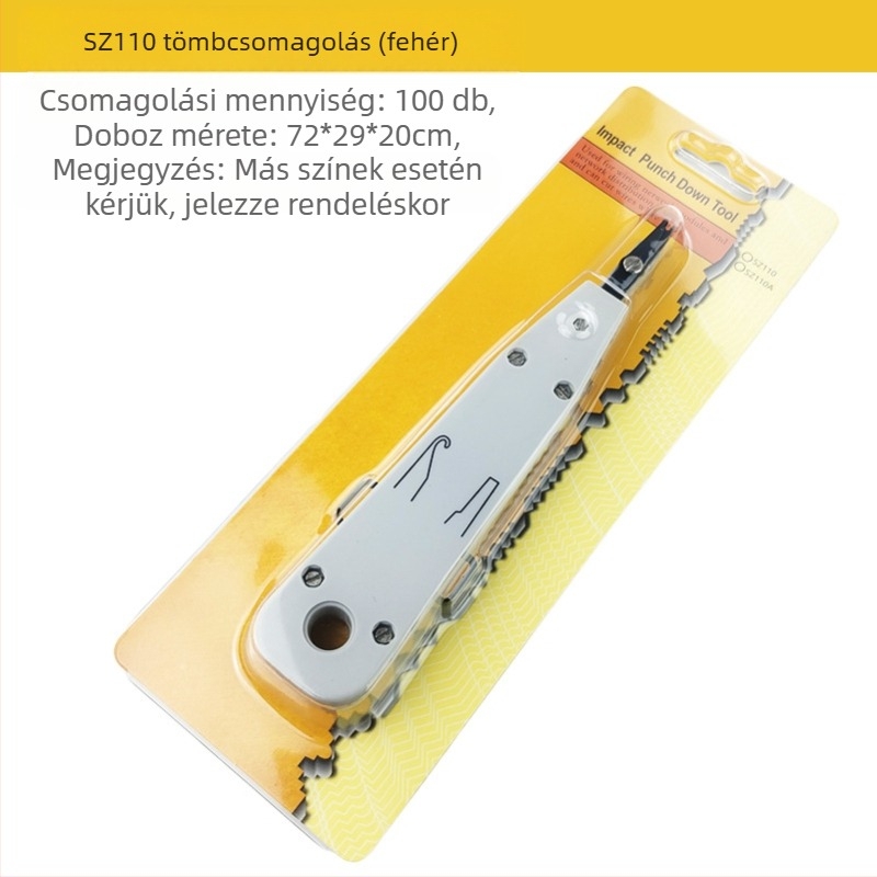 KD-1 Hálózati modulhoz kábelvágó – ABS + szerszámacél, tömeg 53 g, alkalmas 110-es patch panelhez és hálózati/telefonos modulokhoz