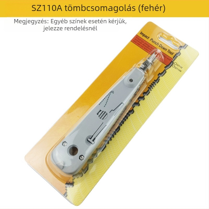 KD-1 Hálózati modulhoz kábelvágó – ABS + szerszámacél, tömeg 53 g, alkalmas 110-es patch panelhez és hálózati/telefonos modulokhoz