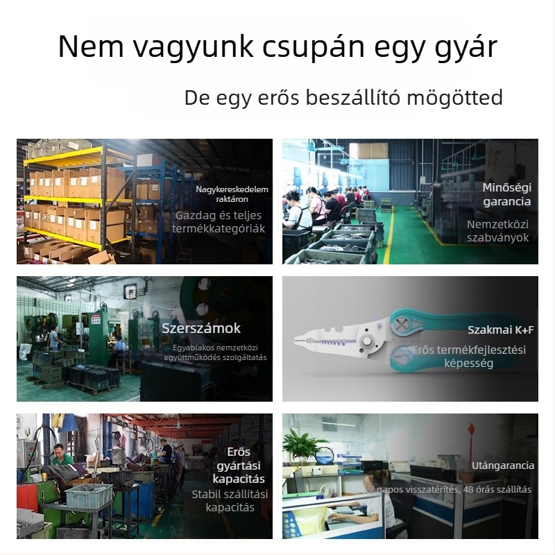 Elektromos többfunkciós vezetéknyíró és krimpelő fogó – erős és tartós, téglalap alakú, 0.155 kg, Treatment Márka