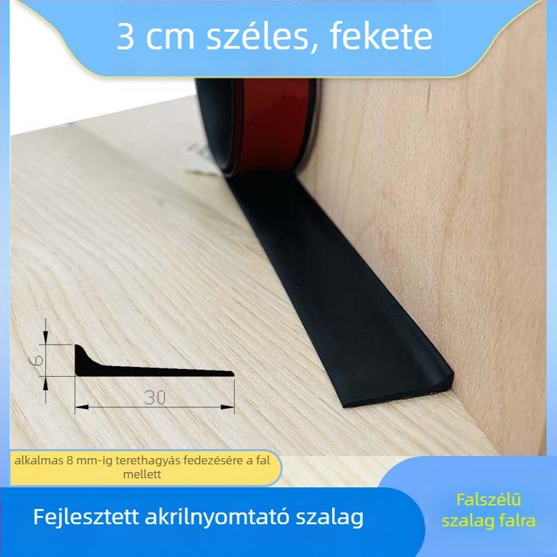 PVC padló élvédő – fényes felület, 3,5 mm vastagság, küszöb-/élprofil, kopásálló 100 ciklus