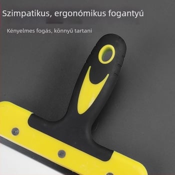 Glettelő kés rozsdamentes acél pengével, műanyag nyél, Jiuling márka, LC cabinet-feeder sorozat