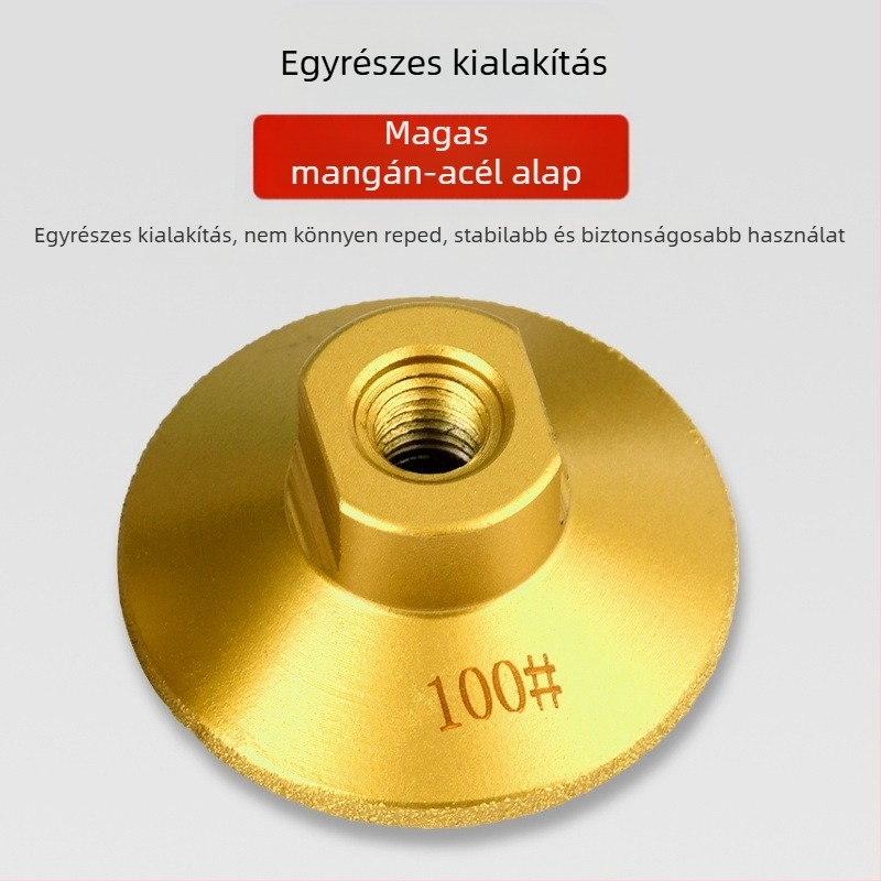 Melton MG025 Gyémánt Brazing síkcsiszoló fej csempéhez, márványhoz és kőhöz – polírozás