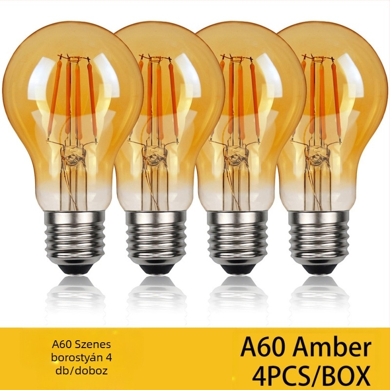 LED Edison-filament izzó, E27 foglalat, ST64 modell, 360 lm, CRI 90+, élettartam 20000 h