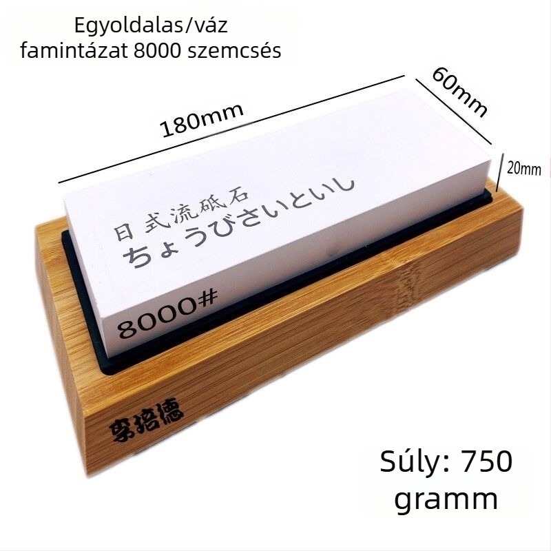 Japán stílusú köszörűkő dupla szemcsé 15000/45000, háztartási és professzionális élezéshez — korund