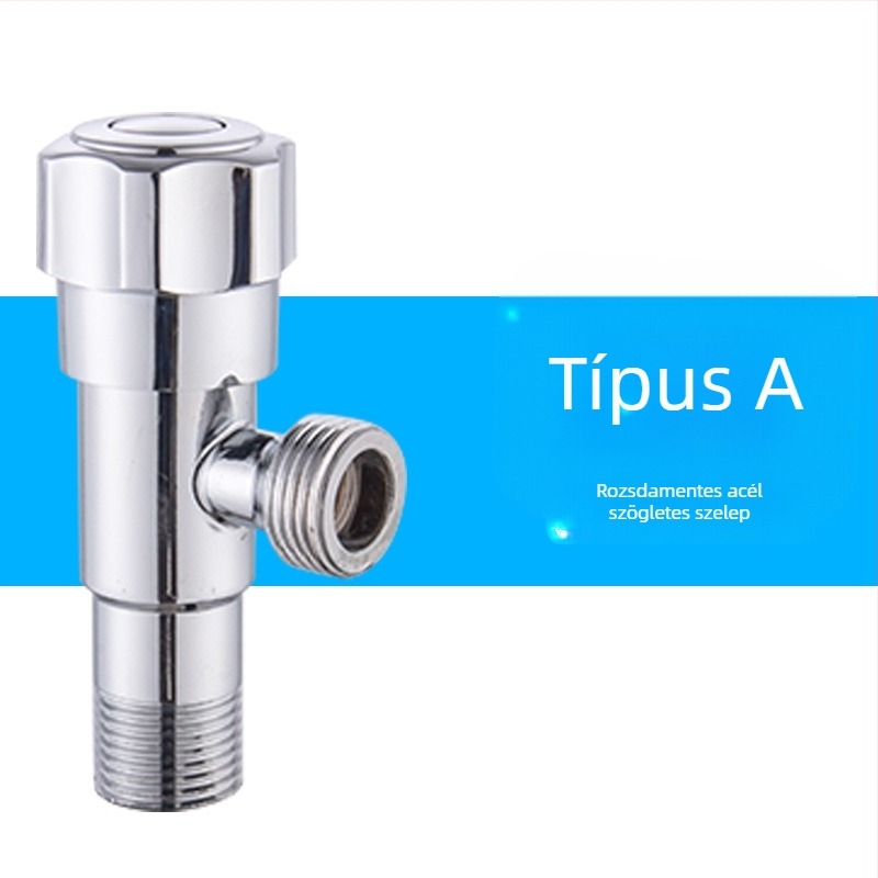 Sárgaréz szögletes szelep, falba építhető, modell 8289, üzemi nyomás 1,6 MPa, belső Ø14 mm