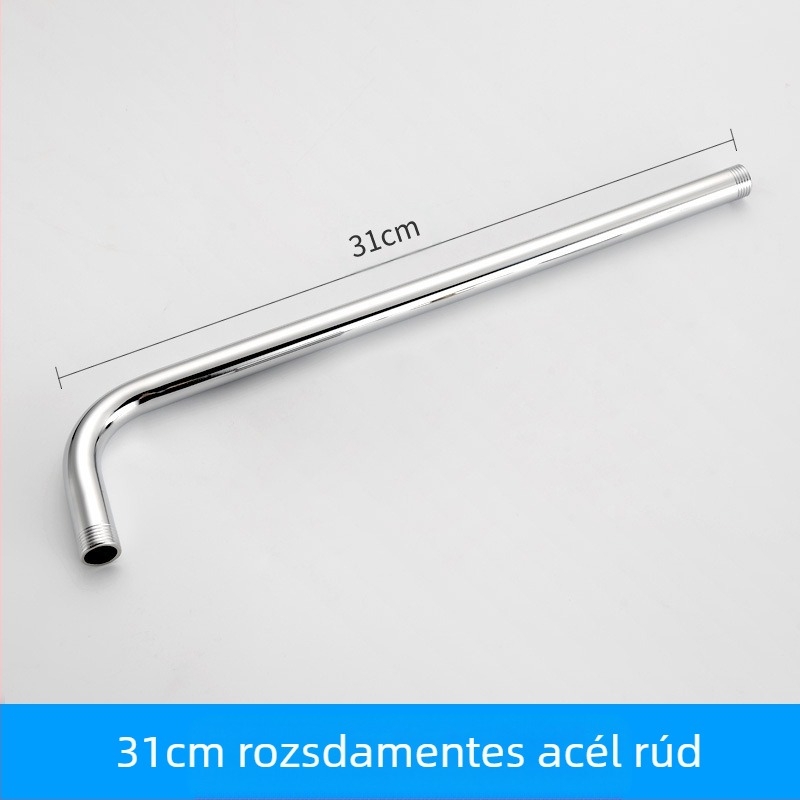 Felső sugárzó zuhanyfej eső funkcióval, rozsdamentes acél, 4 pont univerzális interfész 2 cm, csavaros telepítés, Hongbo