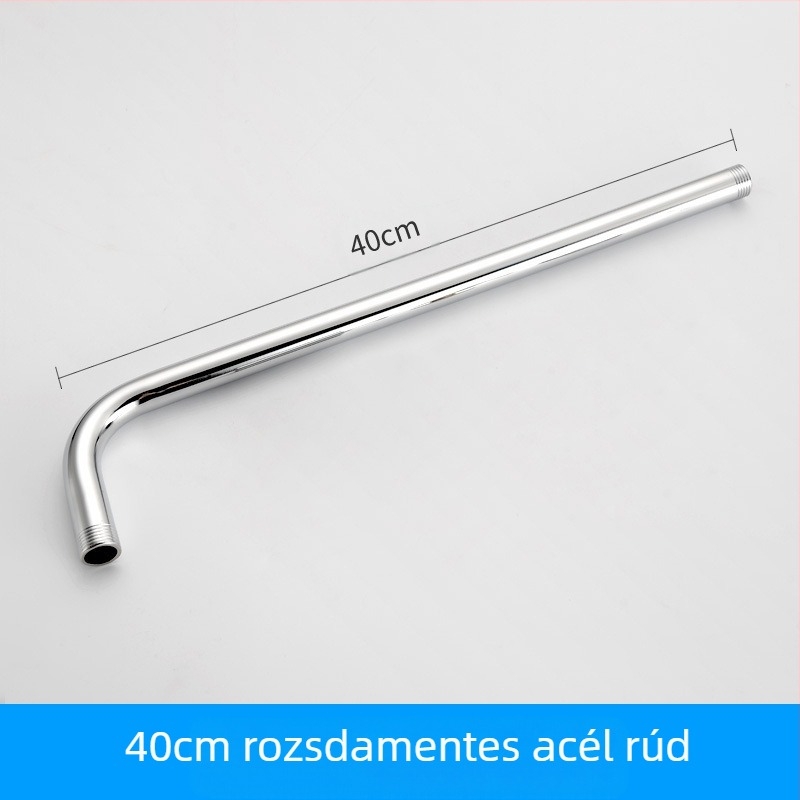 Felső sugárzó zuhanyfej eső funkcióval, rozsdamentes acél, 4 pont univerzális interfész 2 cm, csavaros telepítés, Hongbo