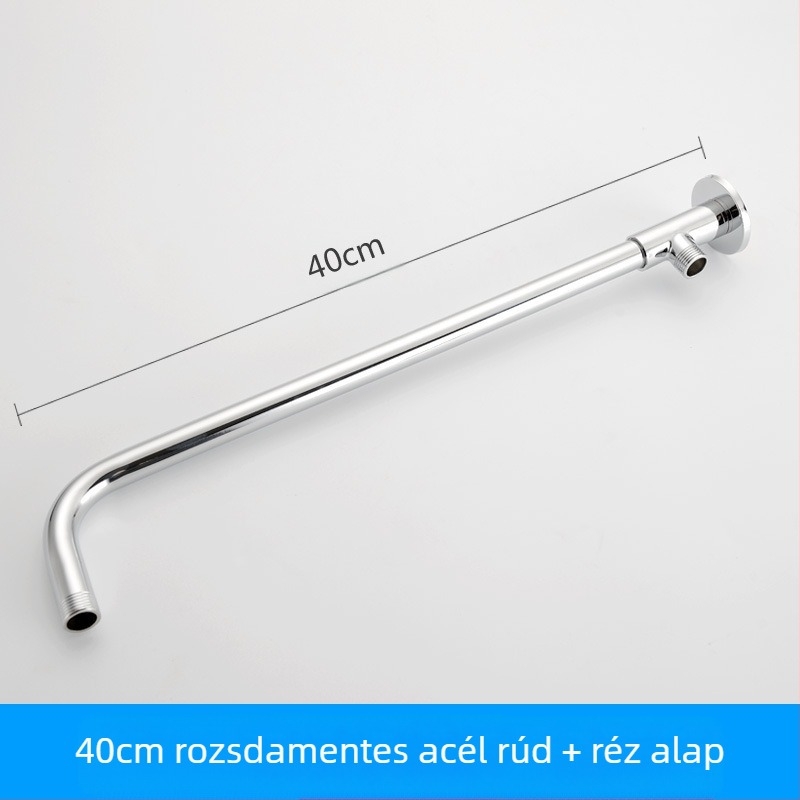 Felső sugárzó zuhanyfej eső funkcióval, rozsdamentes acél, 4 pont univerzális interfész 2 cm, csavaros telepítés, Hongbo