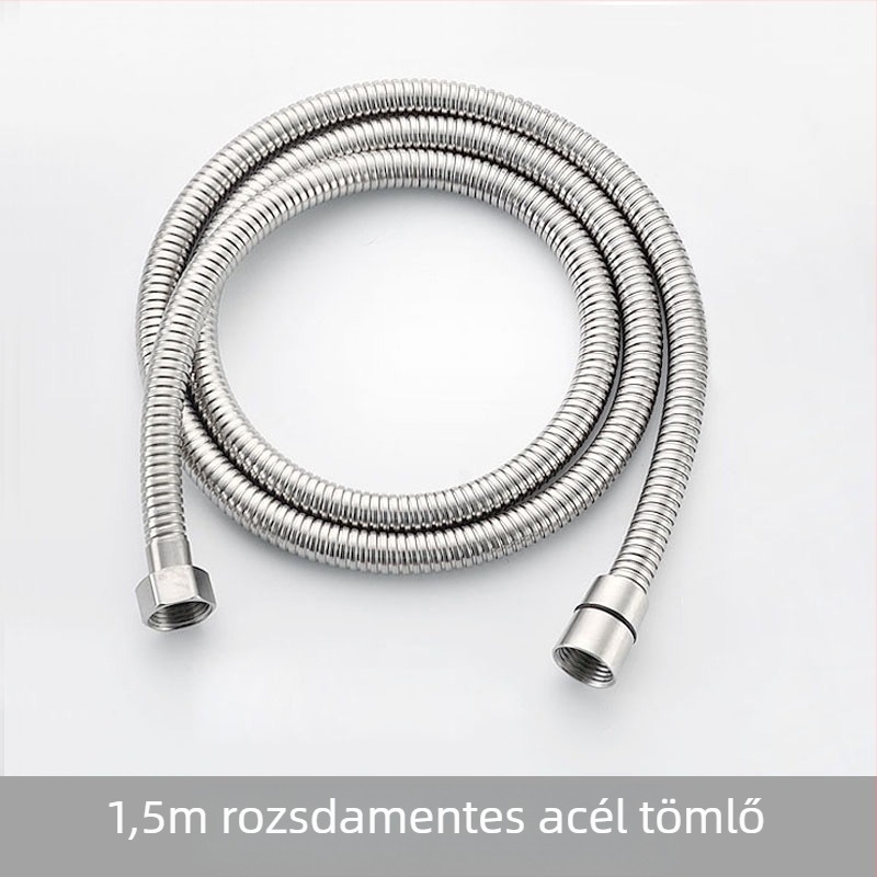 Felső sugárzó zuhanyfej eső funkcióval, rozsdamentes acél, 4 pont univerzális interfész 2 cm, csavaros telepítés, Hongbo