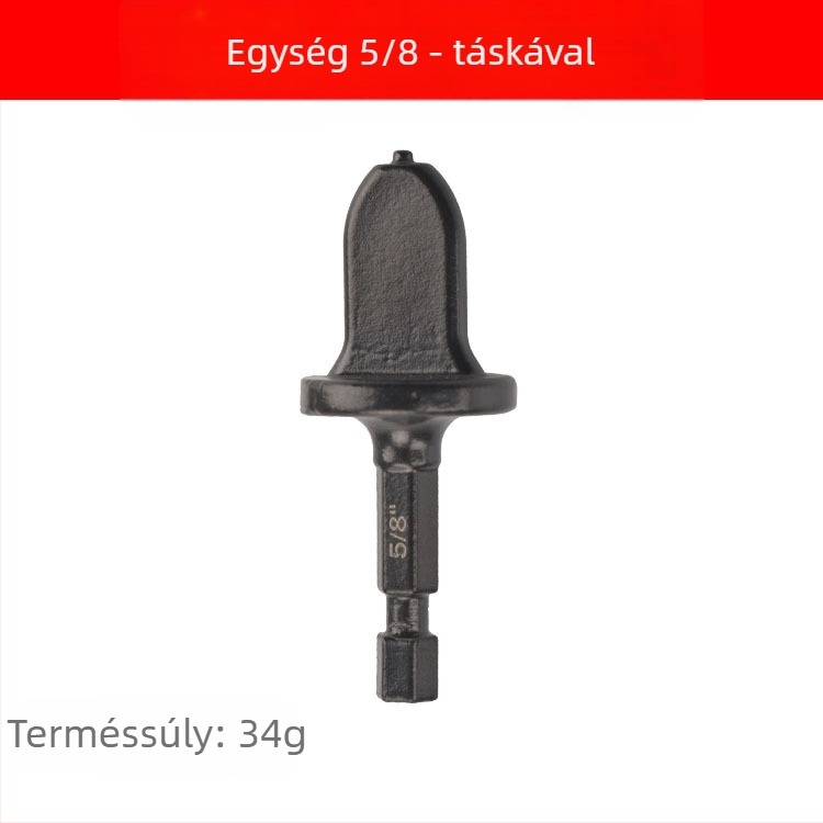11 darabos hatszögfejű rézcső-expander készlet, kompatibilis fúróval, szénacél anyagból