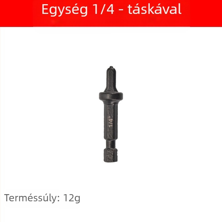 11 darabos hatszögfejű rézcső-expander készlet, kompatibilis fúróval, szénacél anyagból