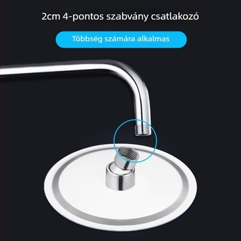 Réz felső spray zuhanyfej eső funkcióval, szerelés menetes, 2,5 bar nyomás, általános modell