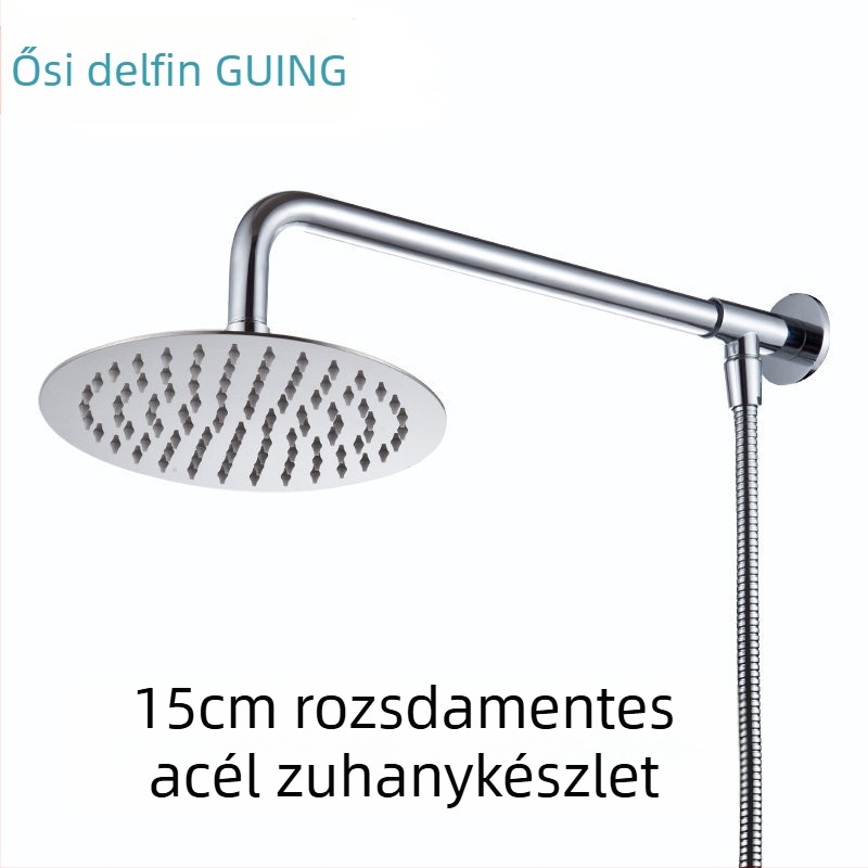 Réz felső spray zuhanyfej eső funkcióval, szerelés menetes, 2,5 bar nyomás, általános modell