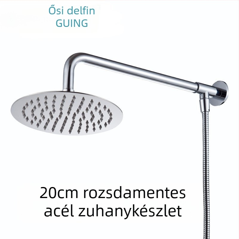 Réz felső spray zuhanyfej eső funkcióval, szerelés menetes, 2,5 bar nyomás, általános modell