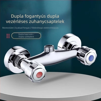 Zuhanycsaptele beépített falba – réz kivitel, indukciós nyitás, falba szerelés, CE tanúsítvány.