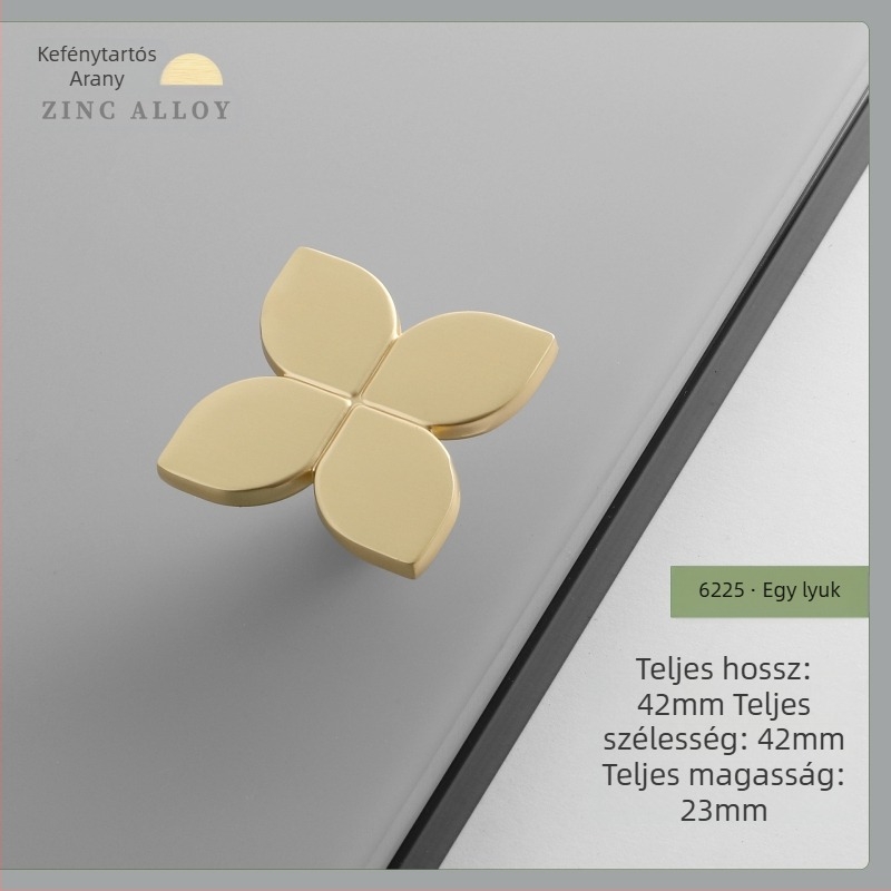 Pár szekrényfogantyú — cinkötvözet, elektropolírozás, modern egyszerű stílus, modell 6223-6225