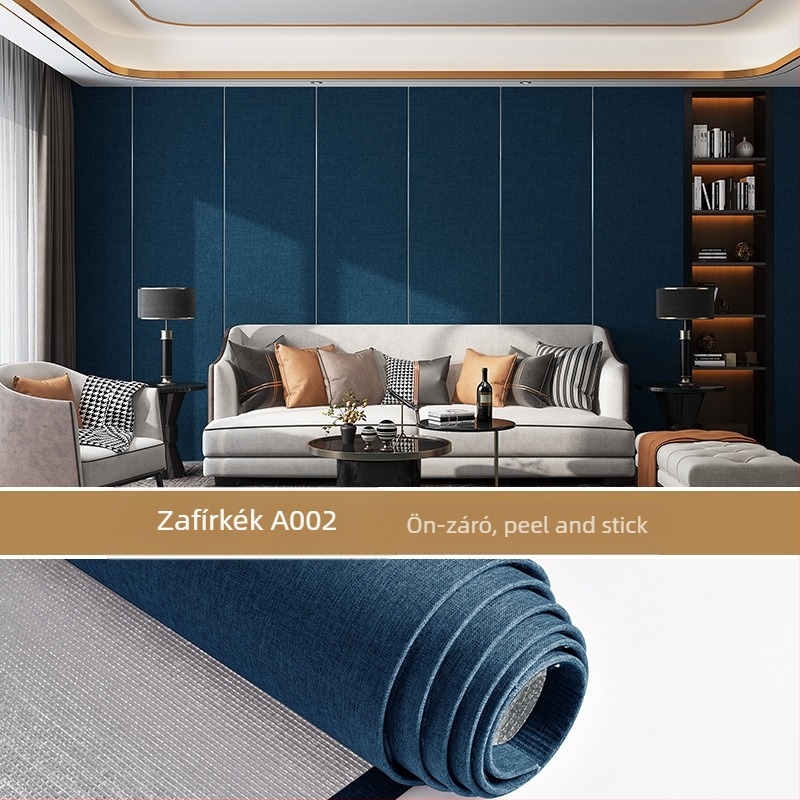 Len alapú faltextil, többrétegű, domborított felület, nedvességálló, dekor a hálószoba és TV mögötti falhoz, modern minimalista stílus