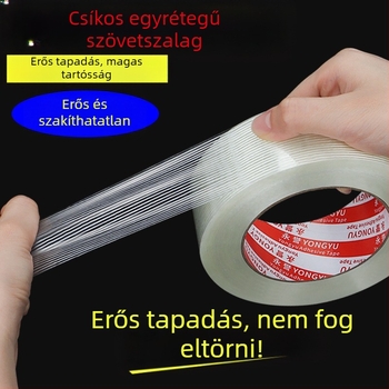 SX szálas szalag – akril ragasztóval, rost alapú hordozó, 0,15 mm vastagság, tapadóerő 550 N/m, ipari rögzítéshez és nehéz tárgyak rögzítéséhez