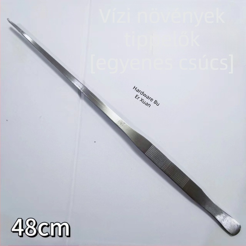 Rozsdamentes acél vízi növények csipesze, egyenes fejű, korrózióálló, testreszabható