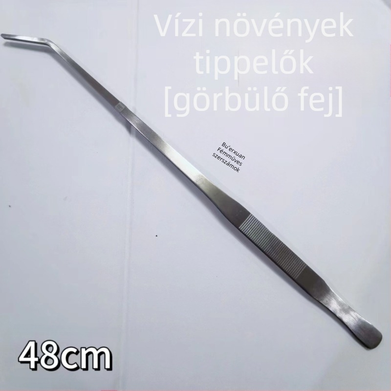 Rozsdamentes acél vízi növények csipesze, egyenes fejű, korrózióálló, testreszabható
