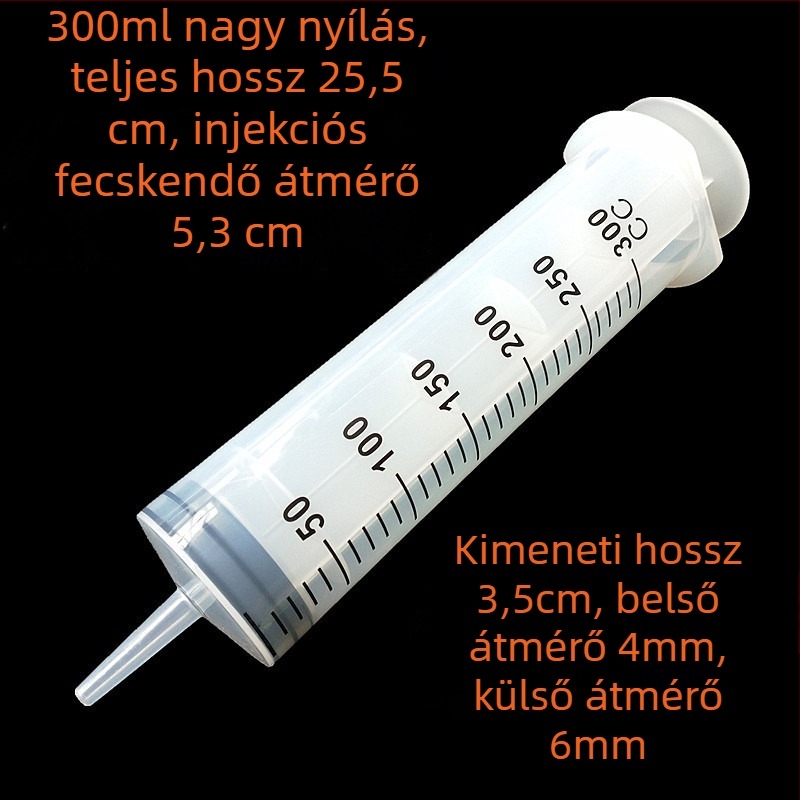 Műanyag beöntő fecskendő graduált skálával, felnőtteknek, egyedi csomagolásban