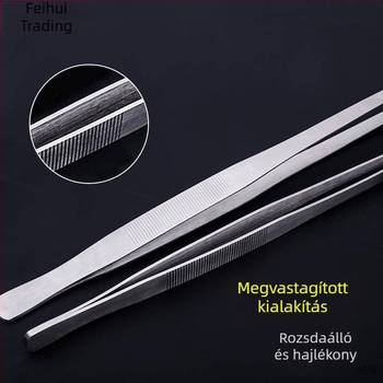 Rozsdamentes acélból készült kerek fejű, csúszásmentes hosszú csipesz akváriumhoz (Yang Dao) – fogóanyag: Egyéb; hegy anyaga: Egyéb; eredet: Kina