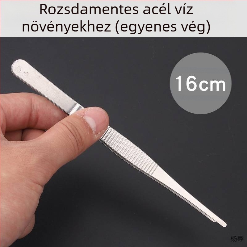 Rozsdamentes acélból készült kerek fejű, csúszásmentes hosszú csipesz akváriumhoz (Yang Dao) – fogóanyag: Egyéb; hegy anyaga: Egyéb; eredet: Kina