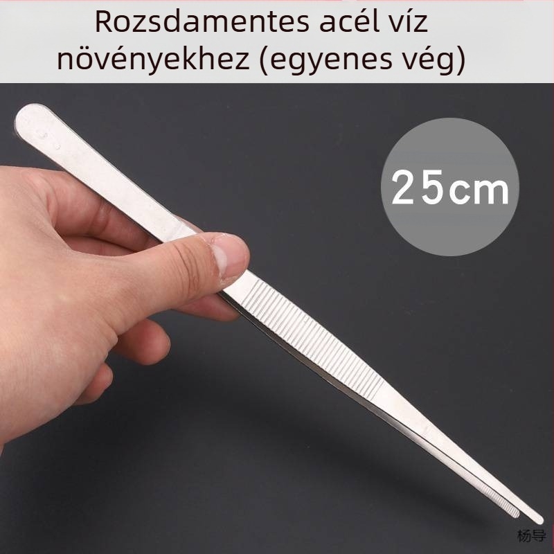Rozsdamentes acélból készült kerek fejű, csúszásmentes hosszú csipesz akváriumhoz (Yang Dao) – fogóanyag: Egyéb; hegy anyaga: Egyéb; eredet: Kina