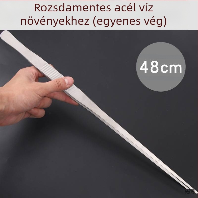 Rozsdamentes acélból készült kerek fejű, csúszásmentes hosszú csipesz akváriumhoz (Yang Dao) – fogóanyag: Egyéb; hegy anyaga: Egyéb; eredet: Kina