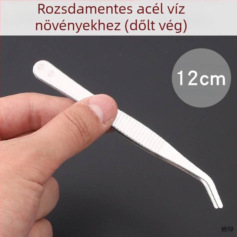 Rozsdamentes acélból készült kerek fejű, csúszásmentes hosszú csipesz akváriumhoz (Yang Dao) – fogóanyag: Egyéb; hegy anyaga: Egyéb; eredet: Kina