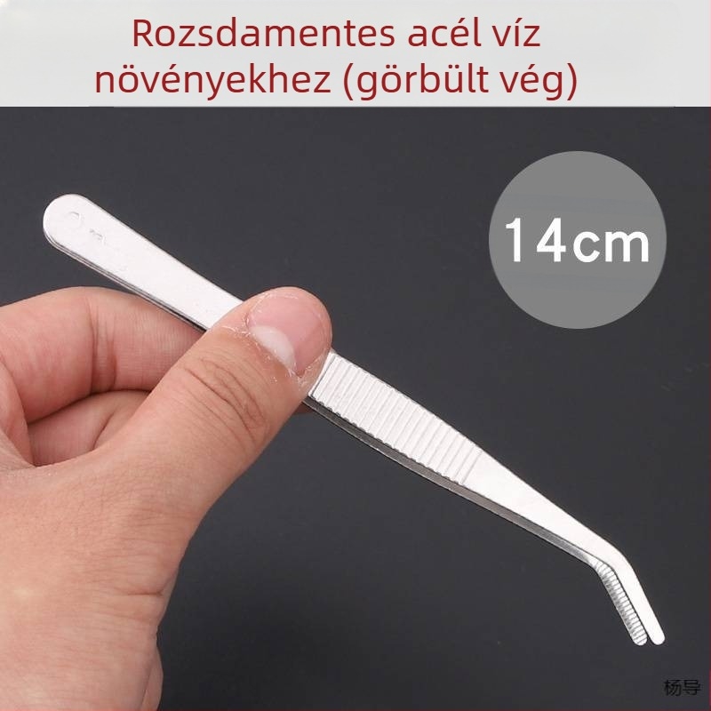 Rozsdamentes acélból készült kerek fejű, csúszásmentes hosszú csipesz akváriumhoz (Yang Dao) – fogóanyag: Egyéb; hegy anyaga: Egyéb; eredet: Kina