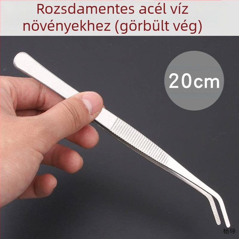 Rozsdamentes acélból készült kerek fejű, csúszásmentes hosszú csipesz akváriumhoz (Yang Dao) – fogóanyag: Egyéb; hegy anyaga: Egyéb; eredet: Kina