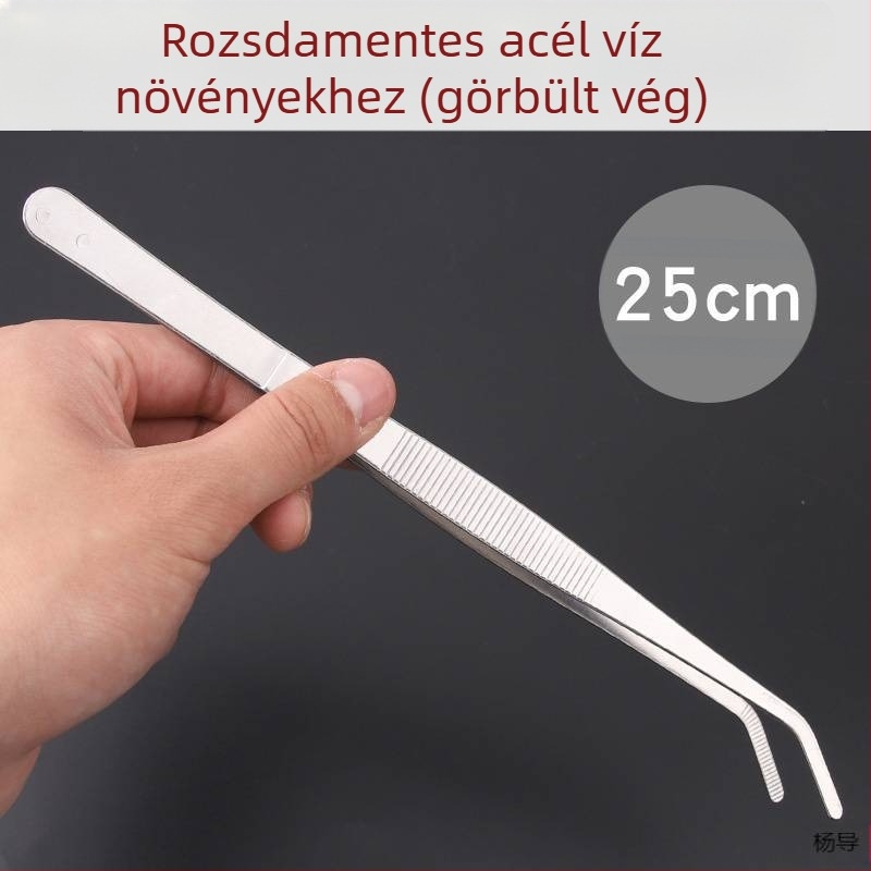 Rozsdamentes acélból készült kerek fejű, csúszásmentes hosszú csipesz akváriumhoz (Yang Dao) – fogóanyag: Egyéb; hegy anyaga: Egyéb; eredet: Kina