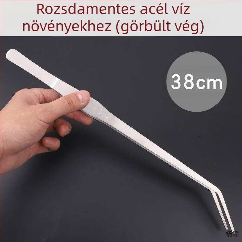 Rozsdamentes acélból készült kerek fejű, csúszásmentes hosszú csipesz akváriumhoz (Yang Dao) – fogóanyag: Egyéb; hegy anyaga: Egyéb; eredet: Kina