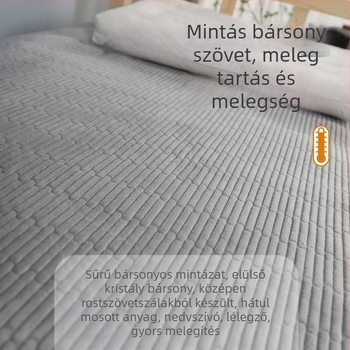 Liuyi tej velúr geometriás ágynemű - modern minimalist stílus, reaktív színezés