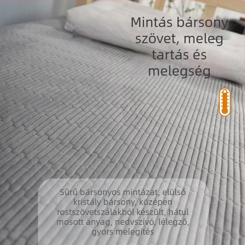 Liuyi tej velúr geometriás ágynemű - modern minimalist stílus, reaktív színezés