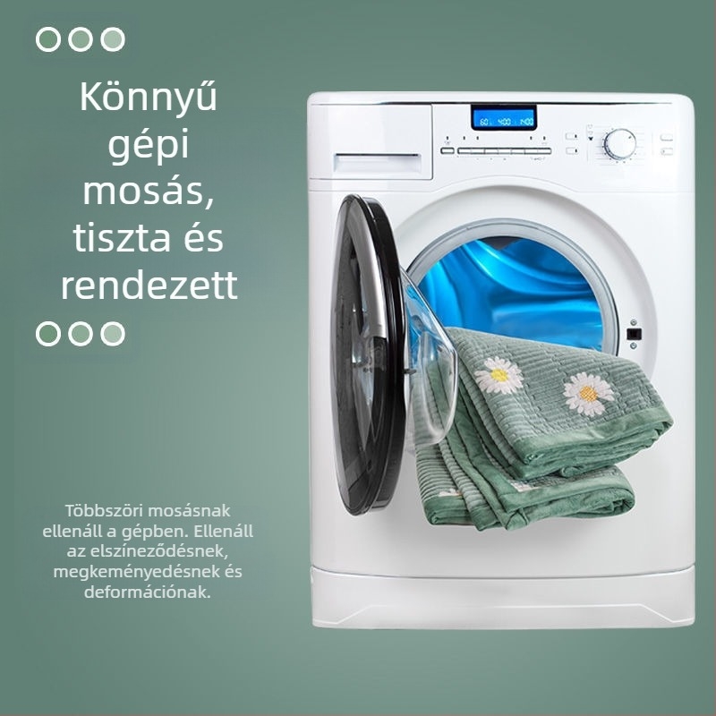 Liuyi tej velúr geometriás ágynemű - modern minimalist stílus, reaktív színezés