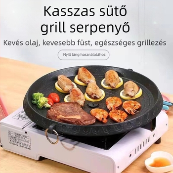 Grill tálca - Alumínium, négyzet alakú, többfunkciós, hordozható, szigetelés, tapadásmentes (Anyag: Aluminium; Forma: Négyzet; Funkciók: Többfunkciós, Hordozható, Szigetelés, Tapadásmentes; Súly: 1.25 kg)