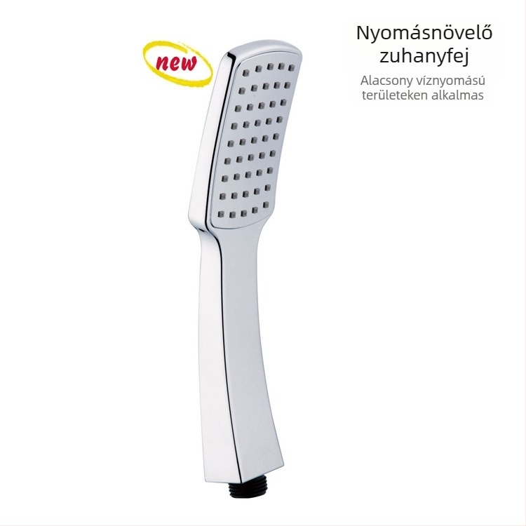 Többfunkciós kézi zuhanyfej szett LED világítással, hőmérséklet-szabályozással, masszázzsal, ABS anyagból, menetes csatlakozással