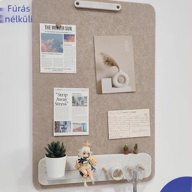 3D-s falidekor panel kampóval és tárolóval — poliészter alapanyag, nedvességálló, szennyeződés elleni, modern minimalista stílus