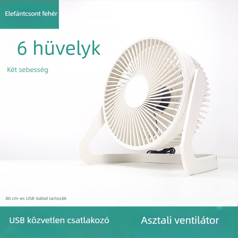 USB-s mini asztali ventilátor, 5/6/8 hüvelyk méretben, irodai asztali ventilátor, nagy légáramlattal