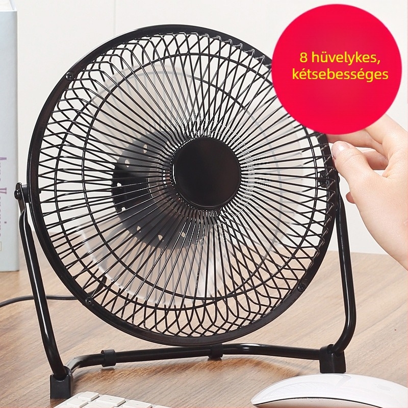 USB-s mini asztali ventilátor, 5/6/8 hüvelyk méretben, irodai asztali ventilátor, nagy légáramlattal